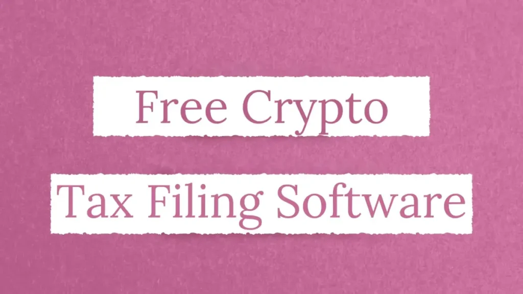 free crypto tax filling software