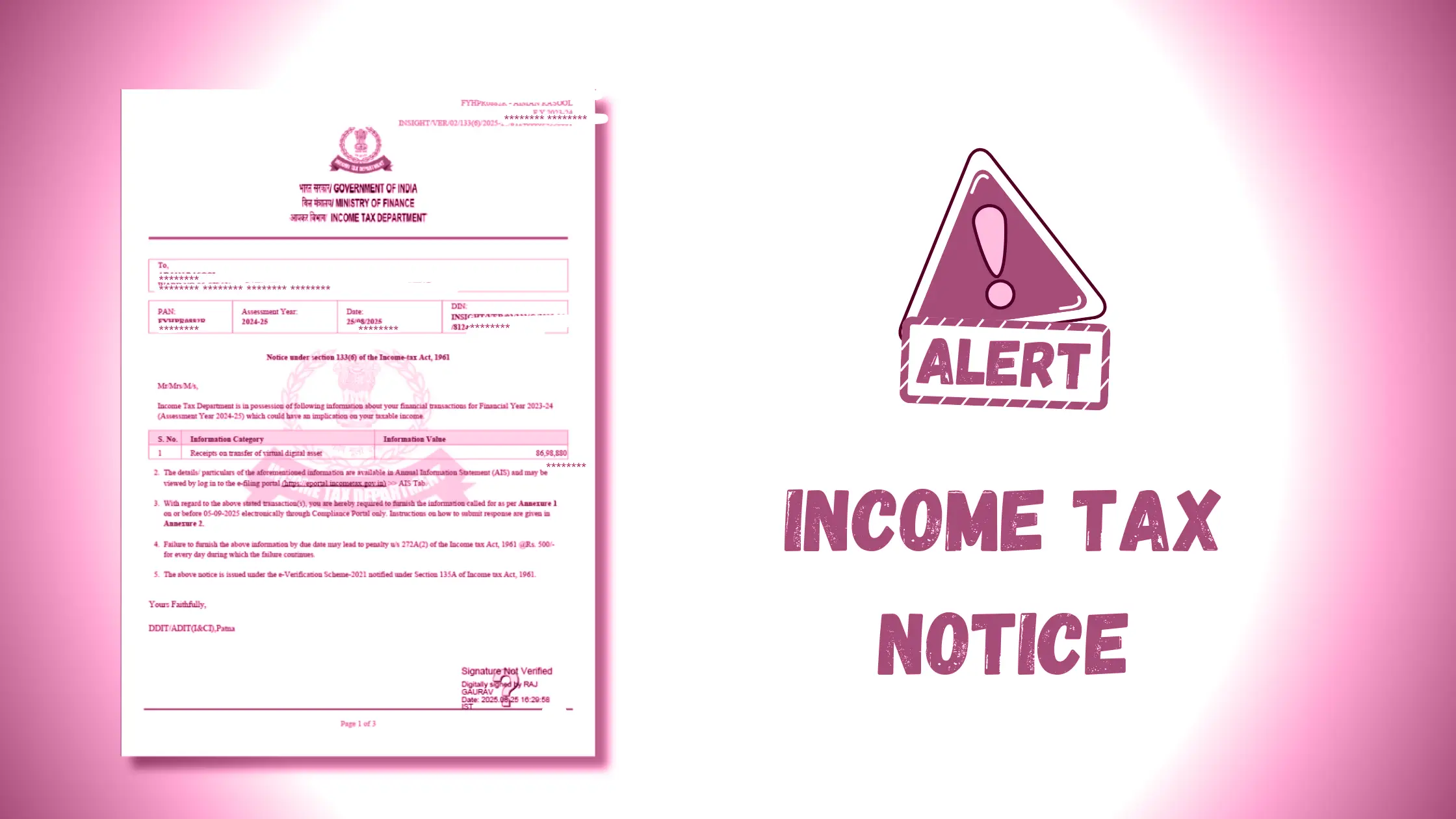 Crypto Income Tax Notice